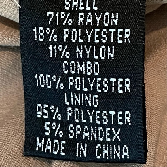 Adrianna Papell Champagne Tulip Layered Fitted Party Event Dress NWOT - Picture 9 of 11